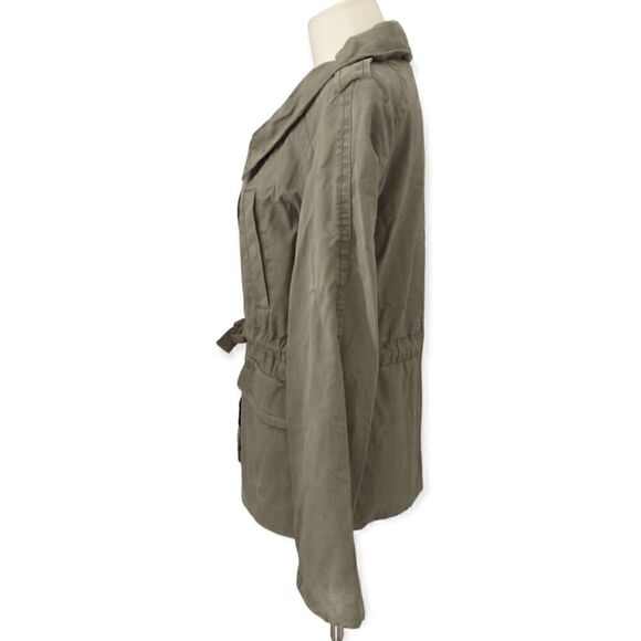 Y2K GAP Womens Army Jacket XS Chore Utility Military Barn Khaki Grunge Field - Picture 6 of 16